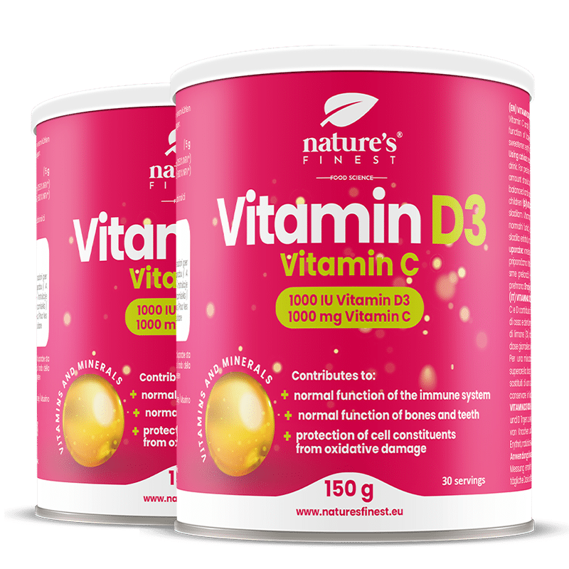Vitamine D3 + Vitamine C 1+1 GRATIS